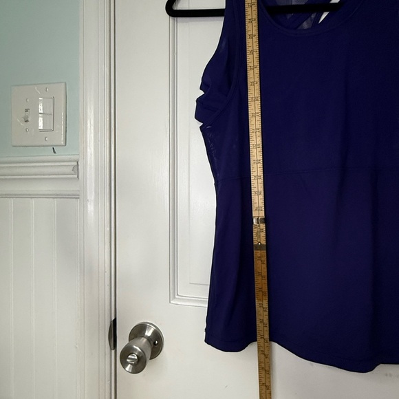 Lululemon Purple Fast As Light 2 in 1 Tank Workout Top with Cut Out Design - Picture 10 of 11